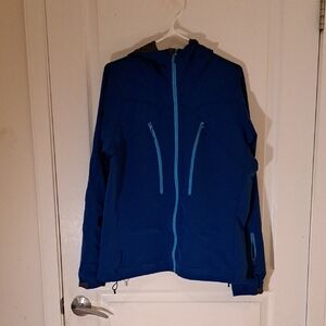 107 - MEC Blue Hooded Jacket with Zipper Pockets